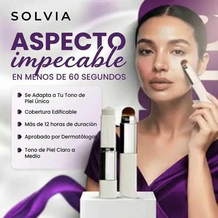 Barra de base de maquillaje coreana con cambio de color Solvia™
