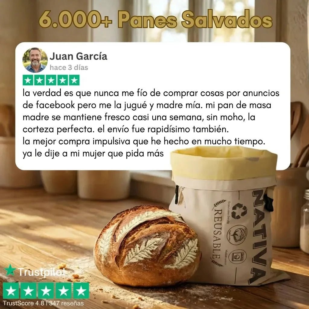 Bolsas de Pan Premium de Algodón 100% y Cera de Abeja
