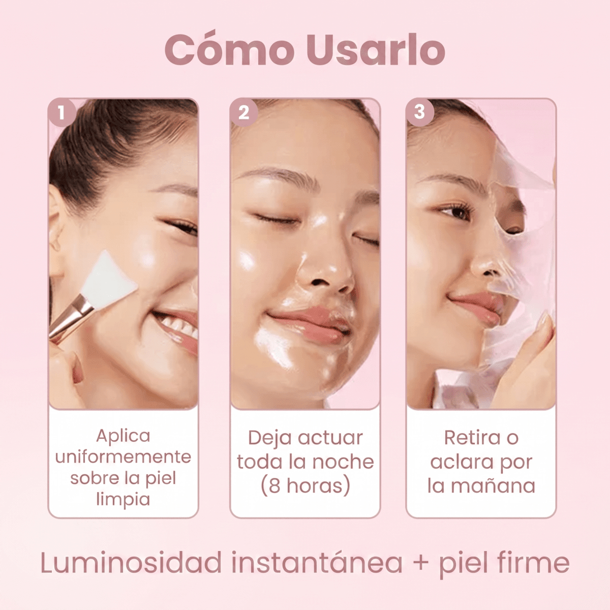Mascarilla Nocturna Envolvente de Colágeno