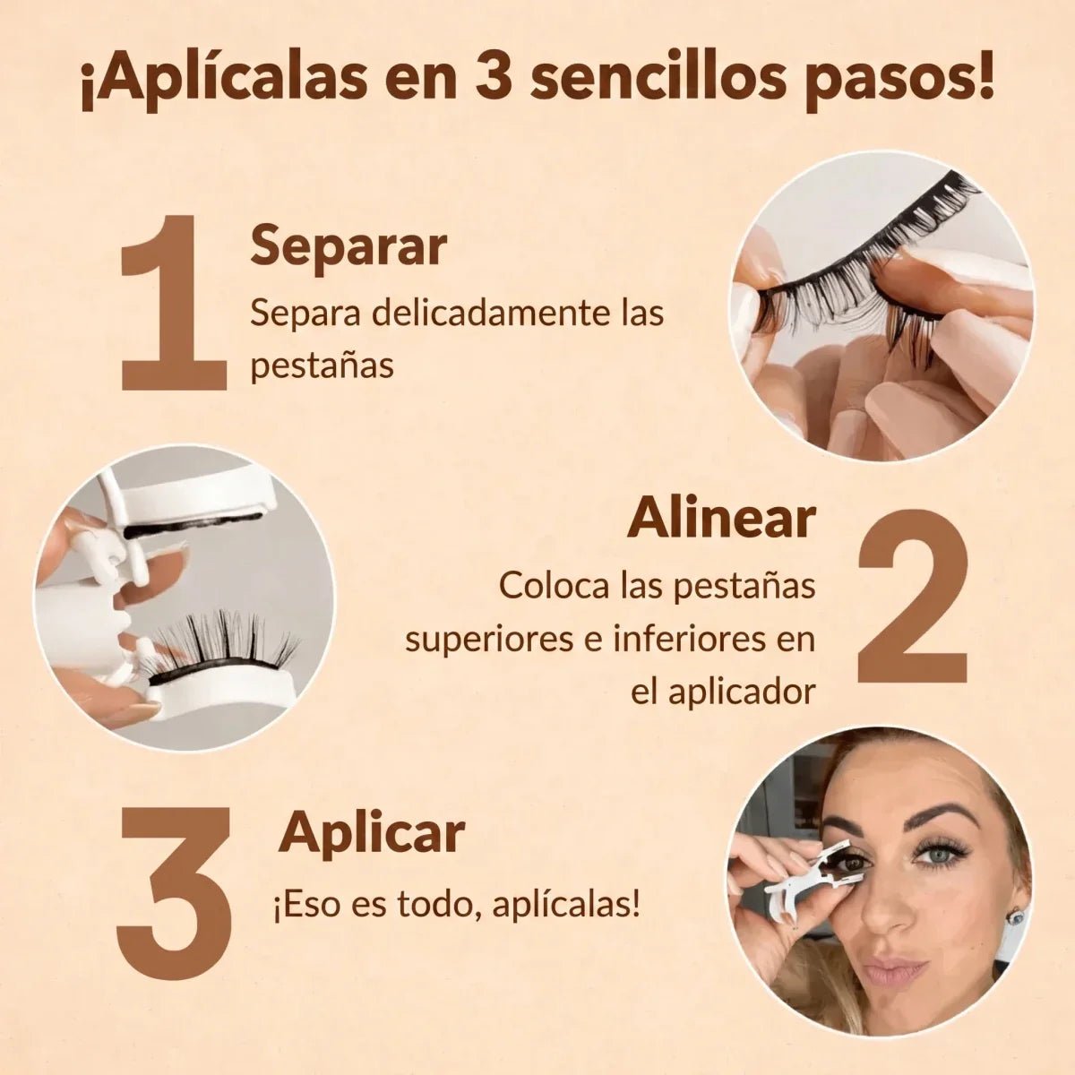 Pestañas magnéticas Solvia™ sin pegamento