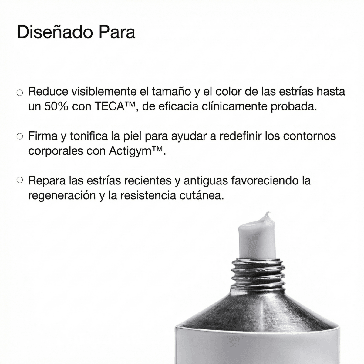 Redefiniendo la crema para estrías