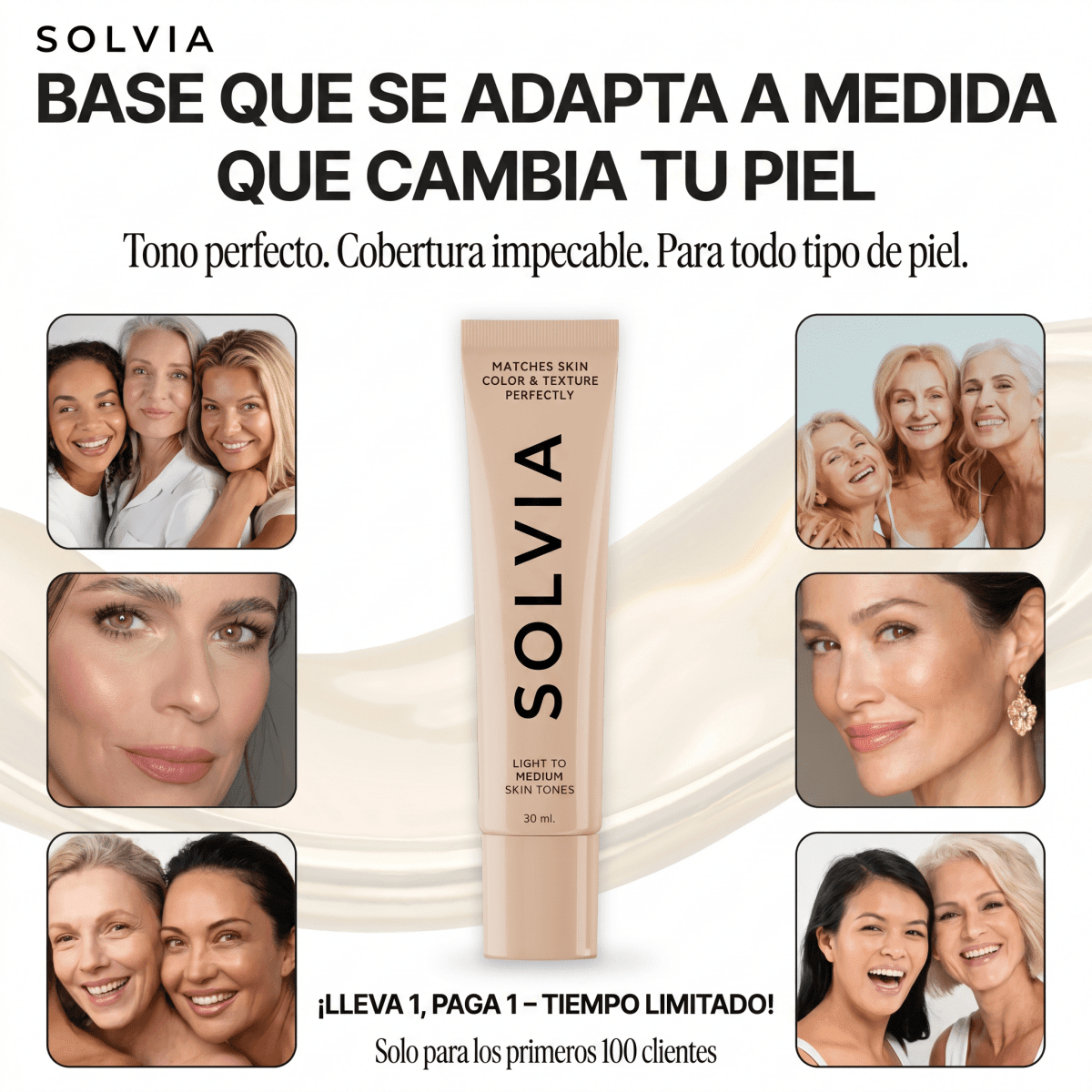 Base de Maquillaje con Cambio de Color