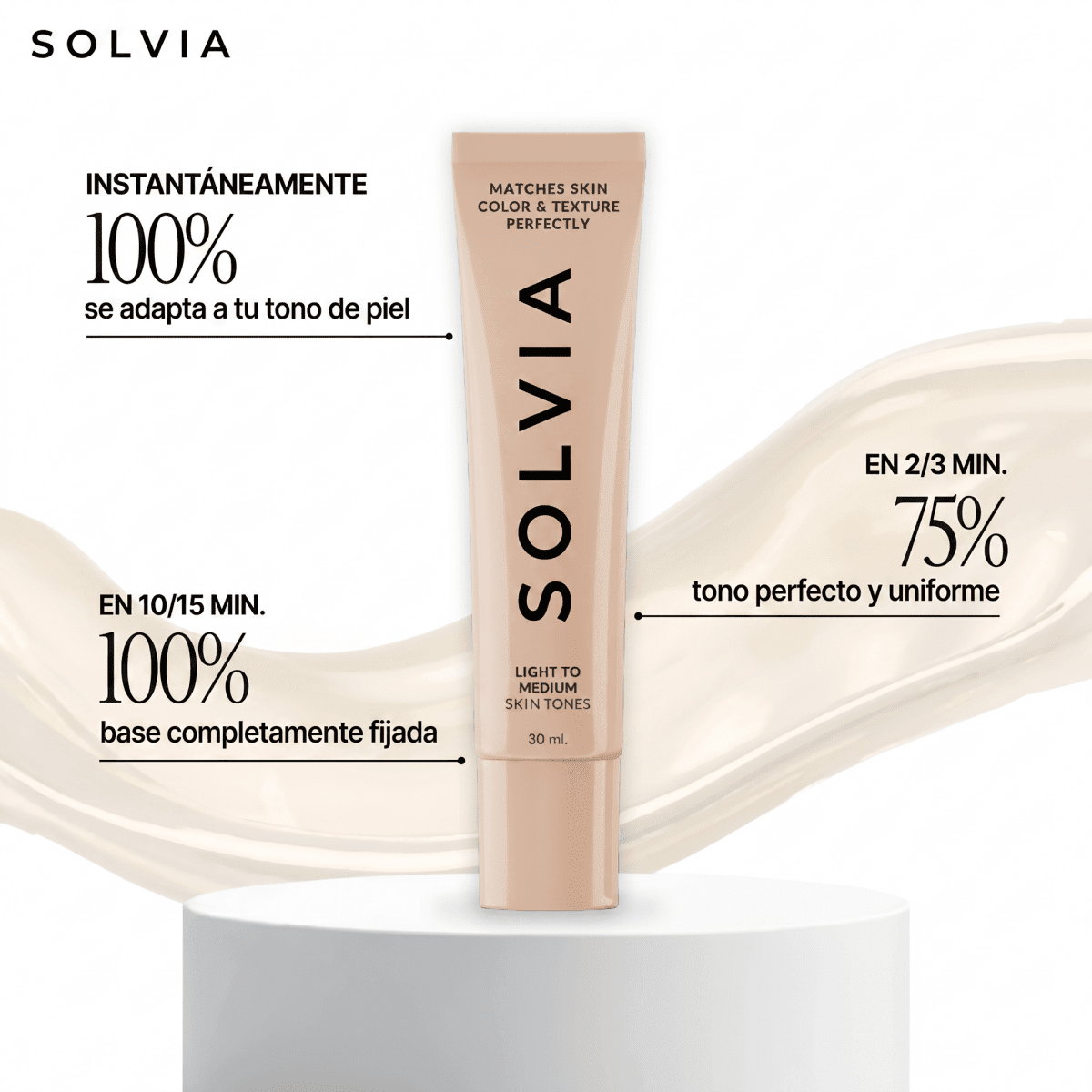 Base de Maquillaje con Cambio de Color