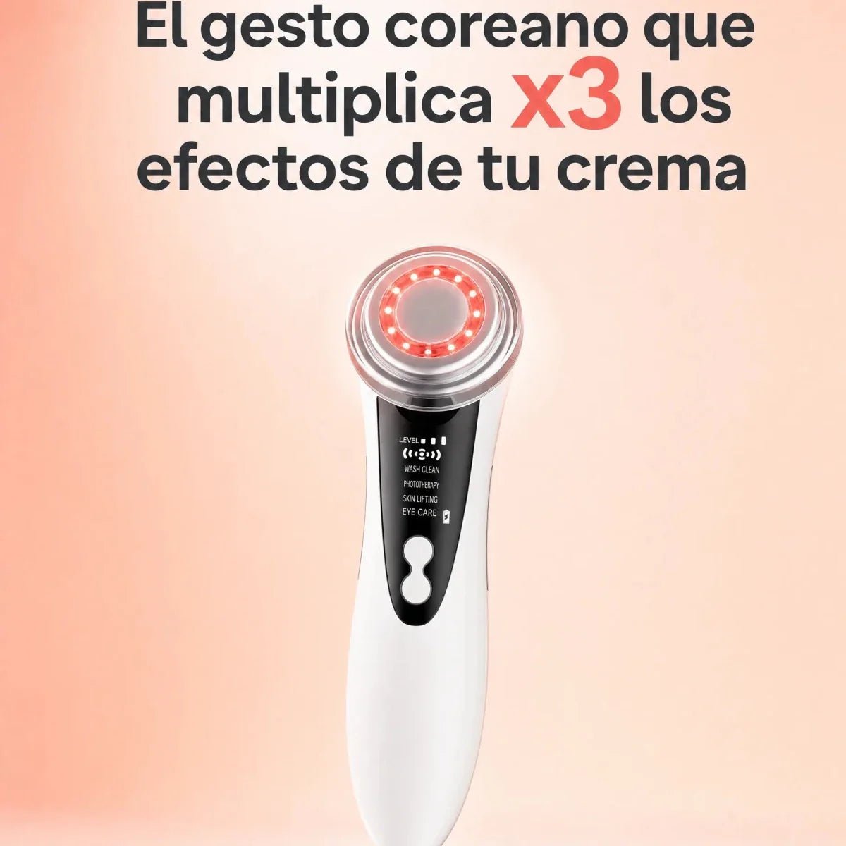 Varita de rejuvenecimiento de la piel 4 en 1.